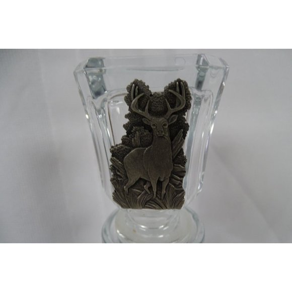 Heritage Metal Fine Pewter Doe & Buck Decanter and Mug - Picture 3 of 8